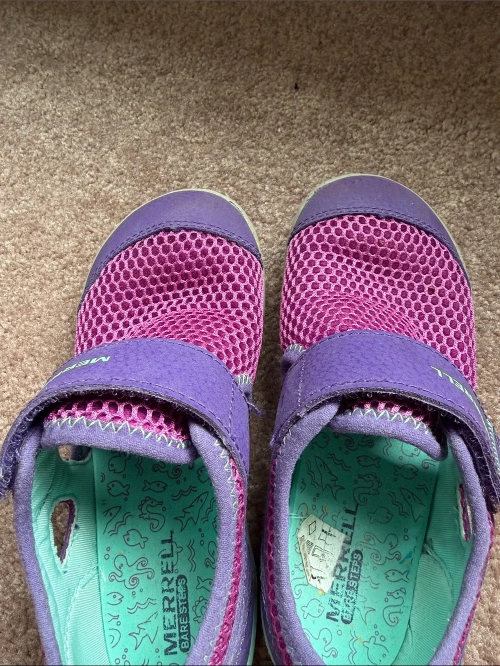 Merrell Kids' Purple & Pink Mesh Slip-On Shoes